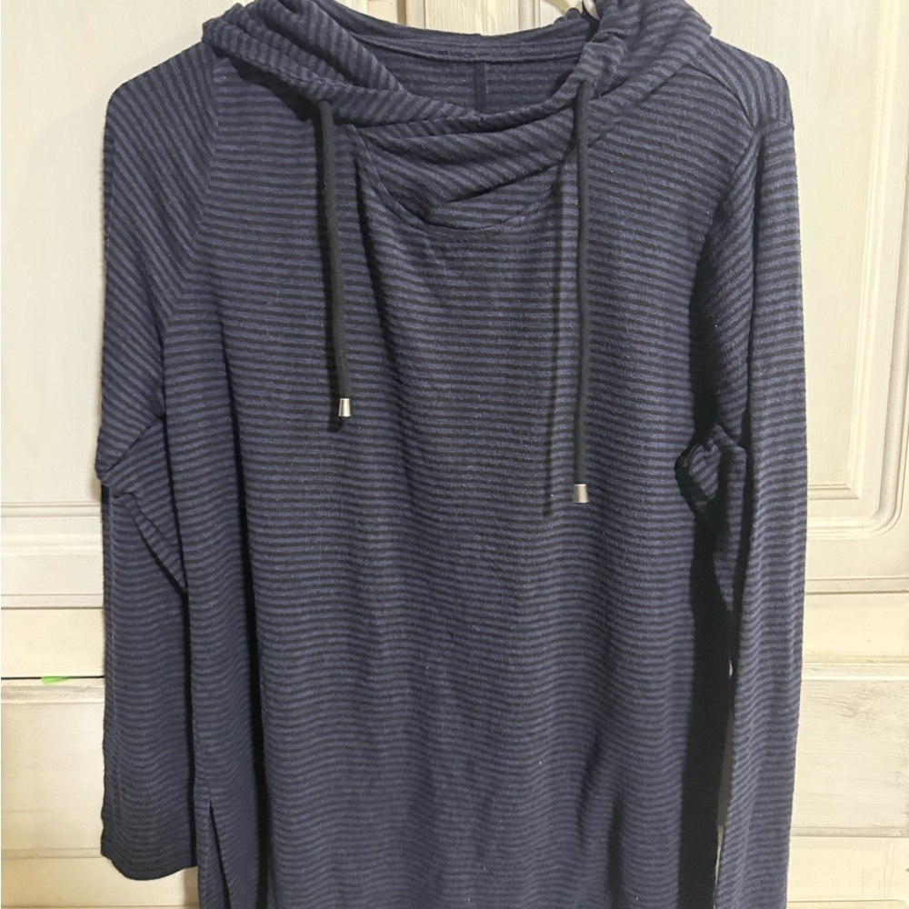 Striped Navy Blue Hoodie